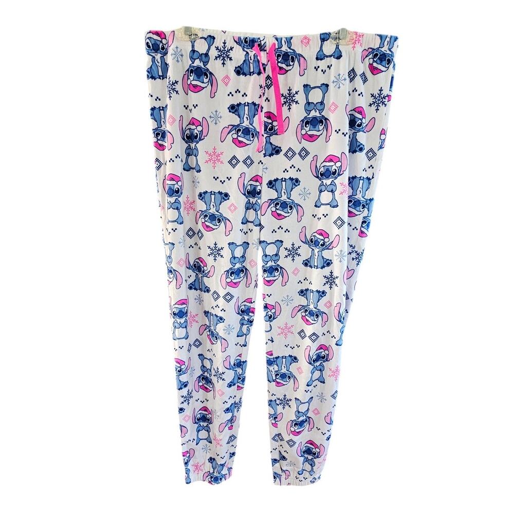 Disney Lilo & Stitch Soft Jogger Pajama Pants Large Lounge Pajama